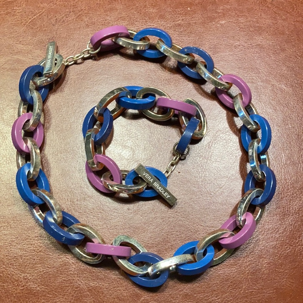 Vera Bradley Necklace and Matching Bracelet